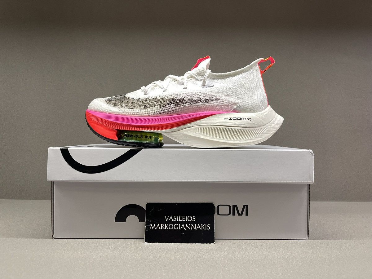 Nike Nike Air Zoom Alphafly Next% Flyknit White Pink Size US 8.5 / EU 41-42 - 1 Thumbnail