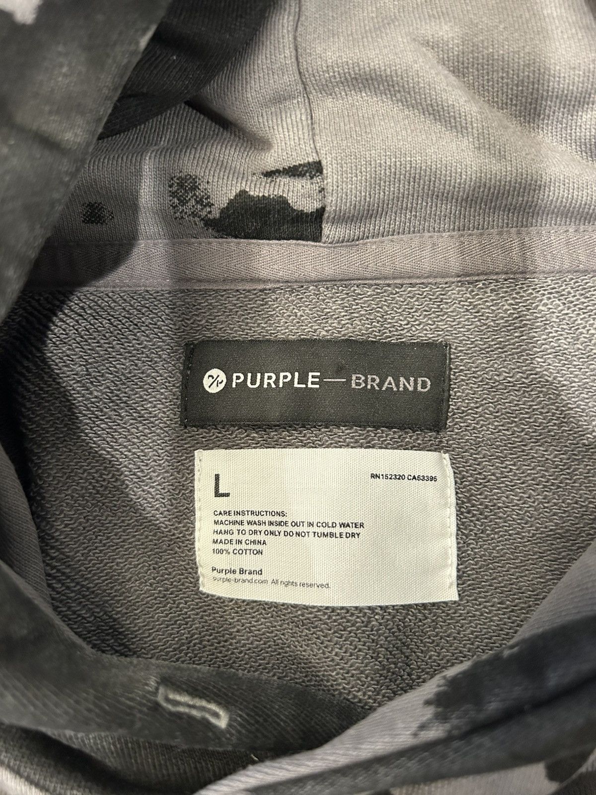 Purple Brand Purple Brand Tie Dye Logo Hoodie Size L Size US L / EU 52-54 / 3 - 3 Thumbnail