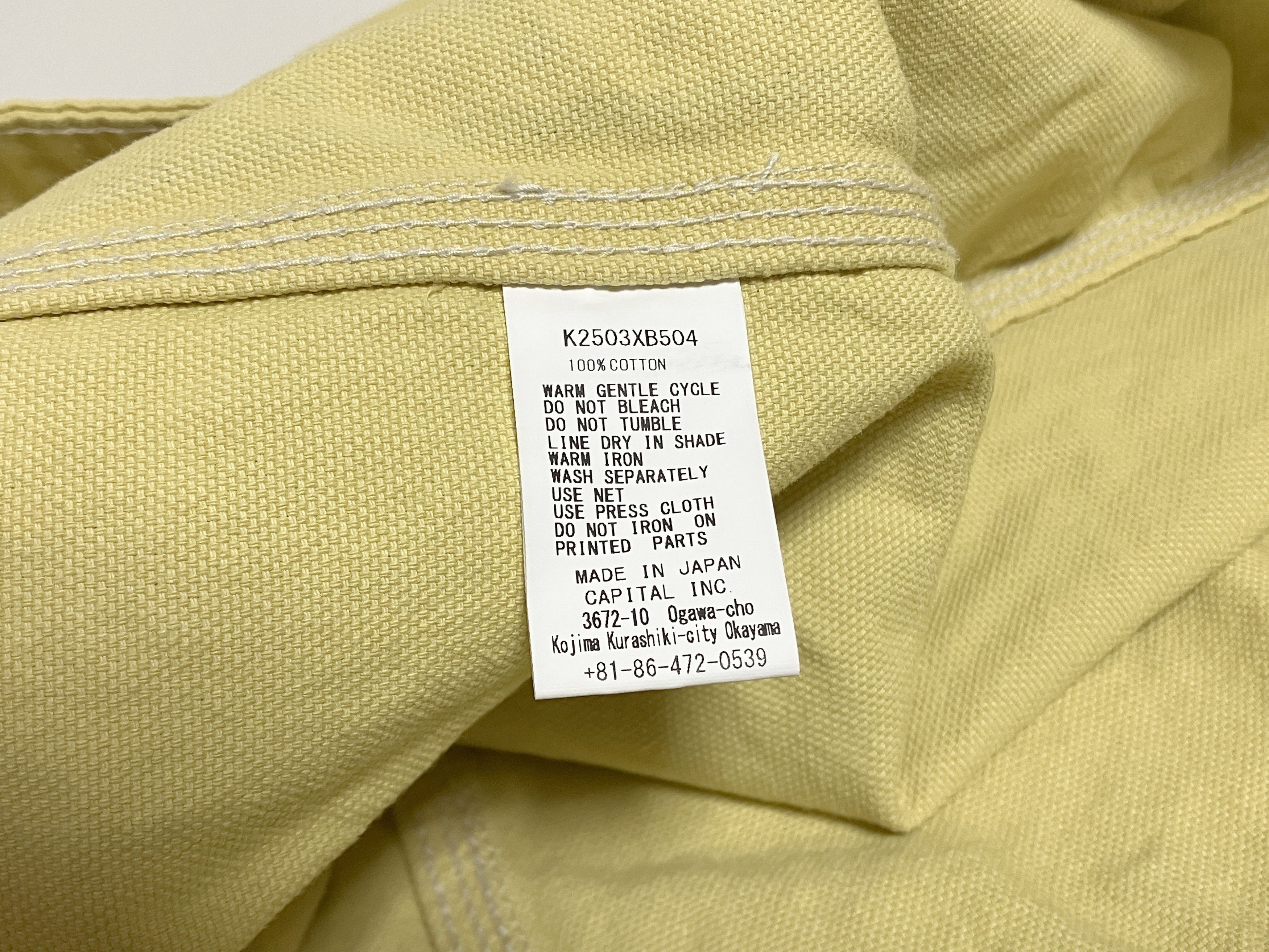 Kapital Kapital CANVAS NEWSPAPER BAG (GUIDING LIGHT) light yellow Size ONE SIZE - 6 Thumbnail