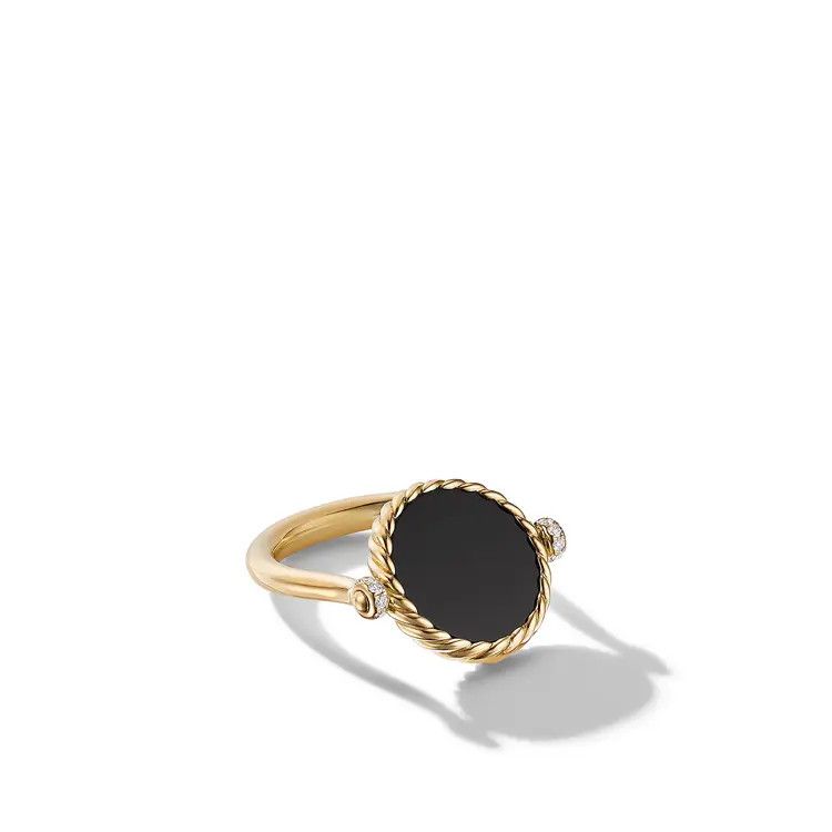 David Yurman o1s1wg111025 R16810D /Size 9 /Elements Swivel Ring in Golden Size ONE SIZE - 2 Thumbnail