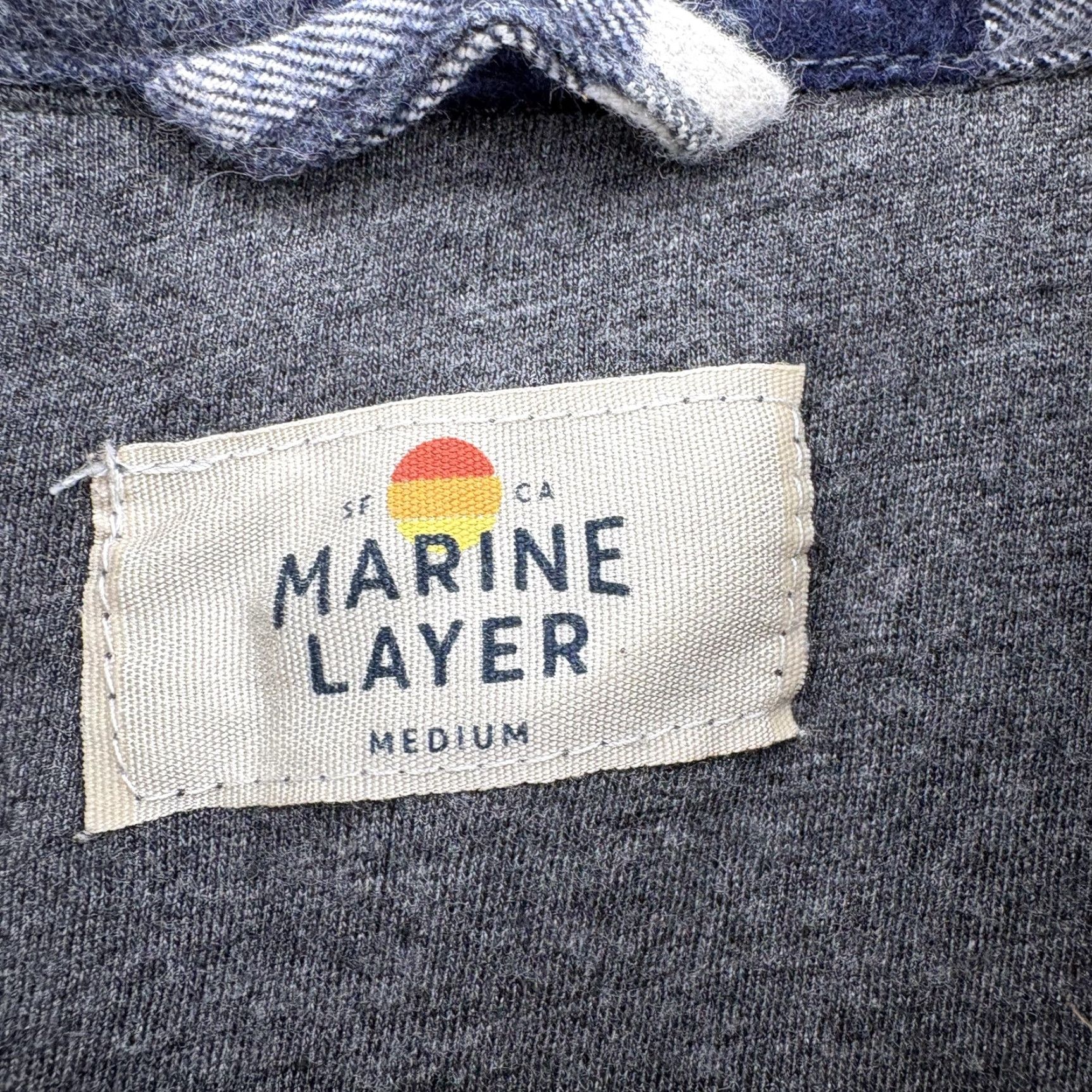 Marine Layer Marine Layer Flannel Shirt Mens M Blue Gray Plaid Lined Long Sleeve Casual Size US M / EU 48-50 / 2 - 4 Thumbnail