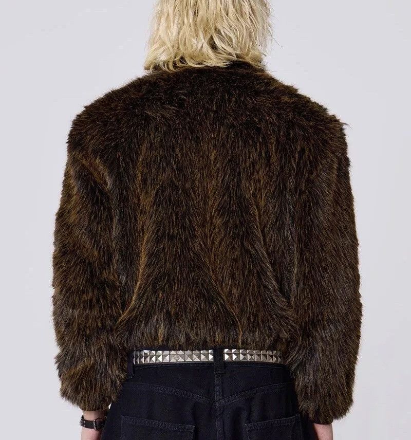 Jaded London Jaded London Brown Mendoza Faux Fur Jacket Size US XL / EU 56 / 4 - 4 Thumbnail
