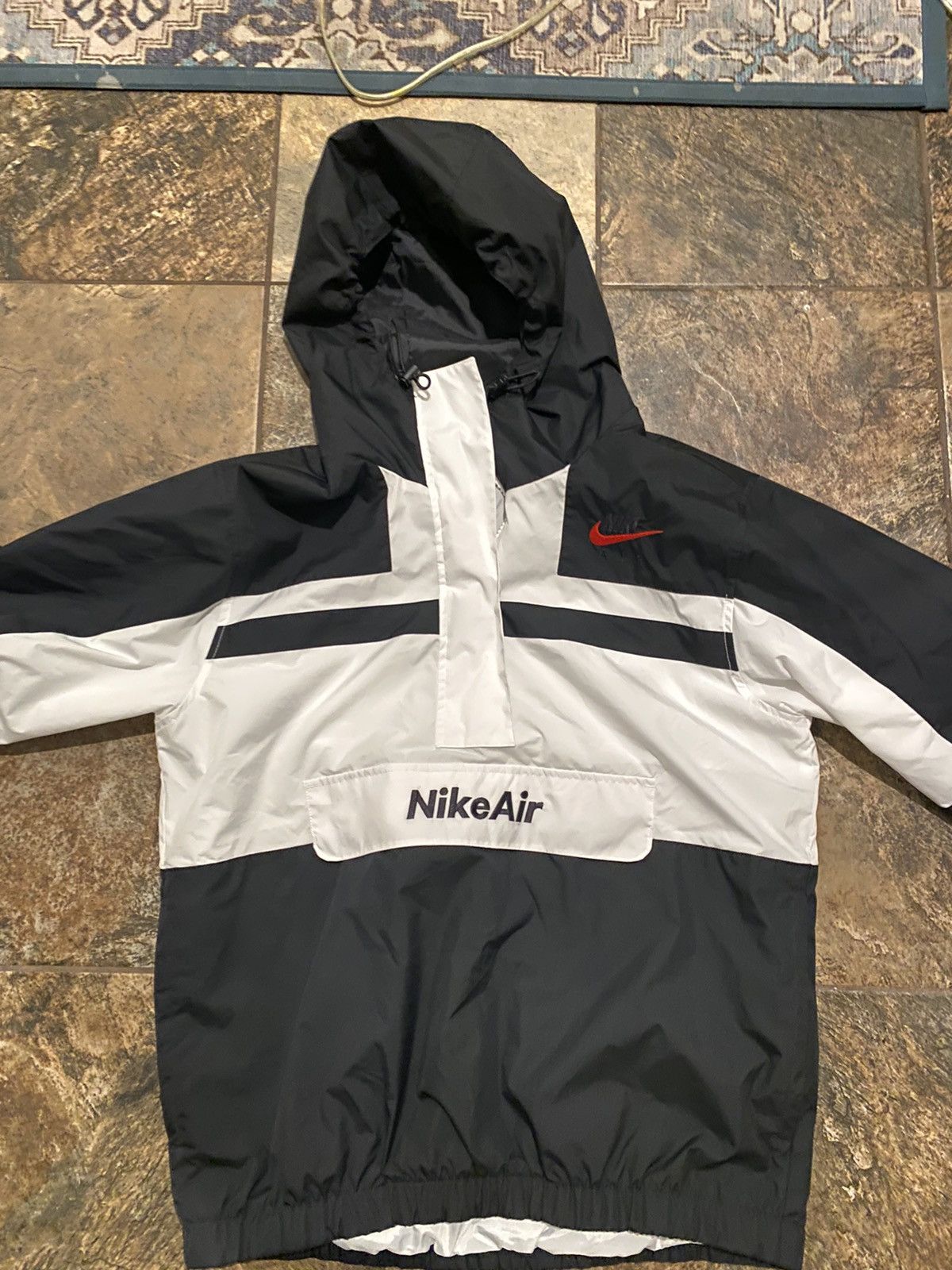 Nike Black/white Nike quarterzip windbreaker Grailed