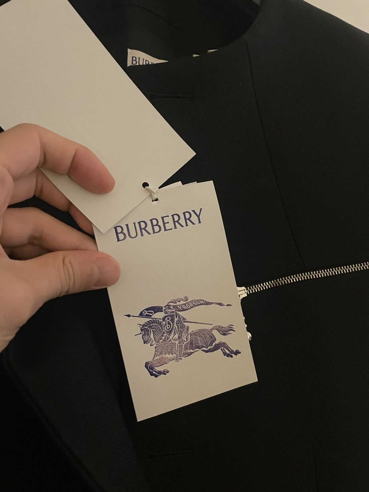Burberry Burberry Black Collarless Blazer Size 50R - 7 Thumbnail