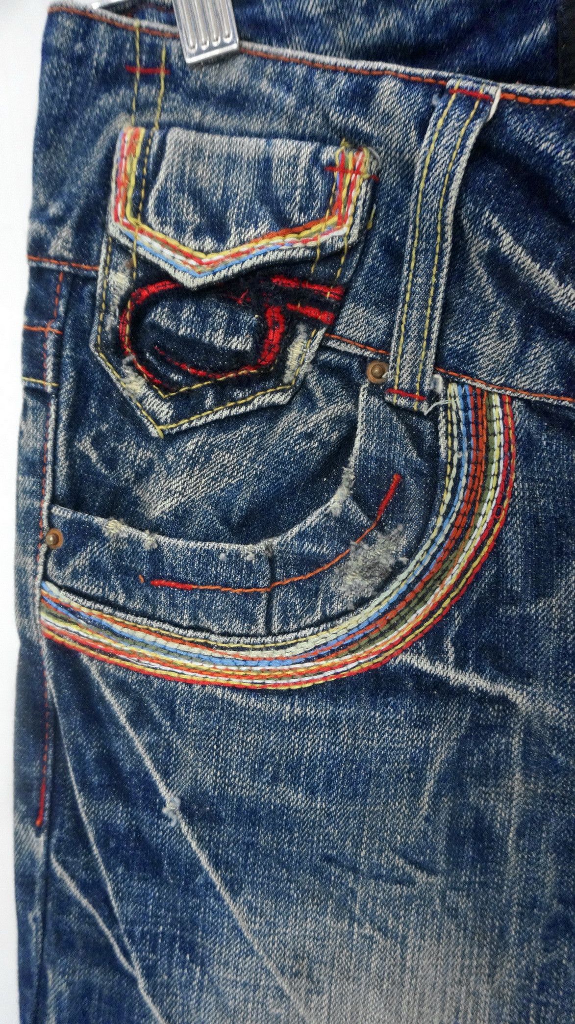 Japanese Brand Red Pepper Wide Leg Lowrise Jeans Size US 29 - 6 Thumbnail