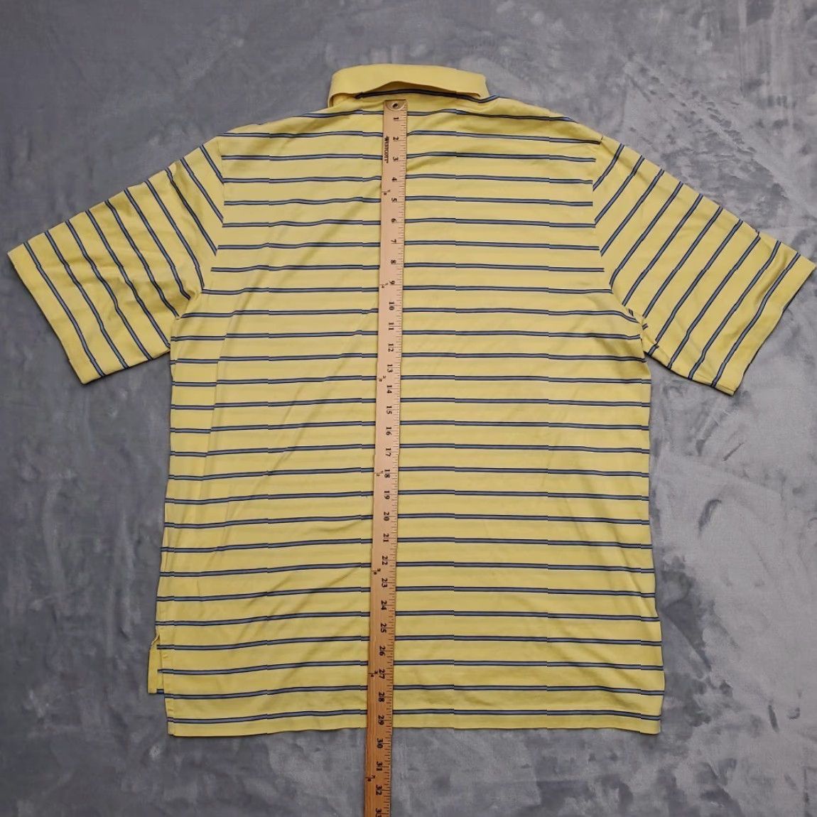 Polo Ralph Lauren Polo Ralph Lauren Shirt Mens L Yellow Striped Pima Cotton Golf Bob O Link - Polo Shirt - 100% Cotton - Short Sleeve - Button Closure - Casual Size US L / EU 52-54 / 3 - 4 Thumbnail