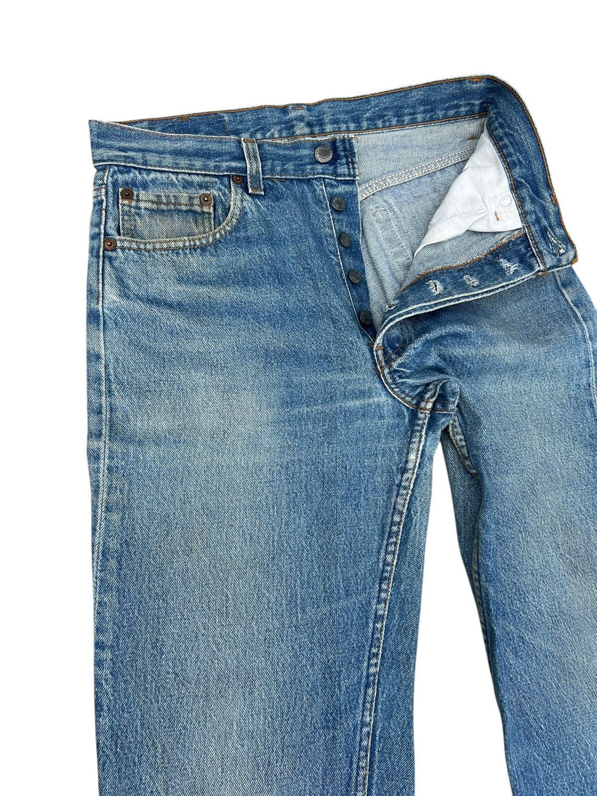 Levi's Vintage 80s Levi’s 501 Made in USA Dirty Mud Denim Jeans Size US 30 / EU 46 - 8 Thumbnail