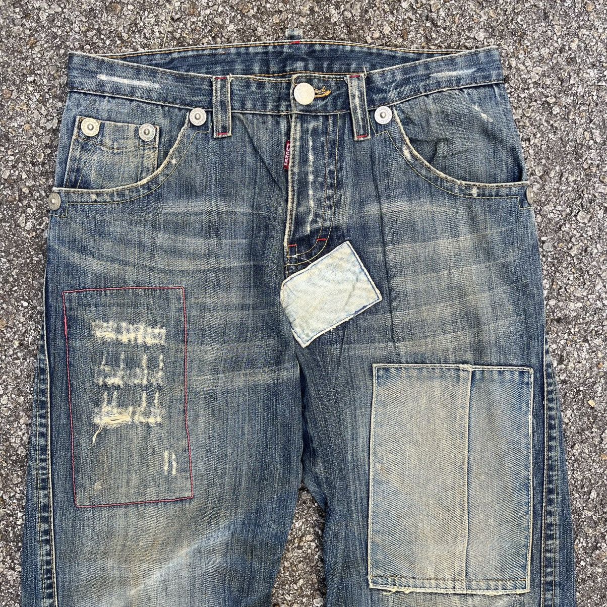 DSQUARED2 DCDC PATCHES JEANS ITALIAN DESIGNER DENIM - www 