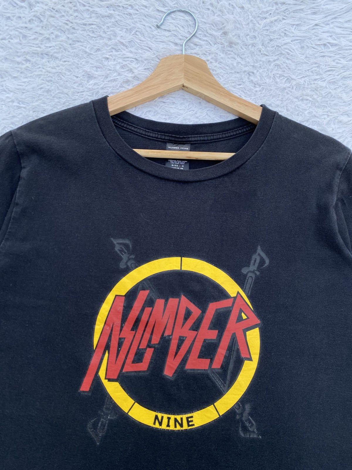 Rare Number Nine X Slayer Logo Design Tshirt