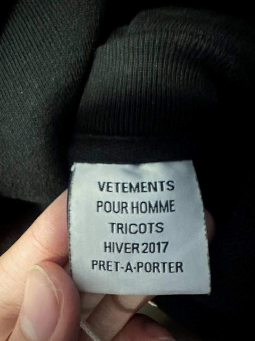 Vetements AW2017 Vetements Bullseye Double-Sleeved Black Hoodie Size US XS / EU 42 / 0 - 4 Thumbnail