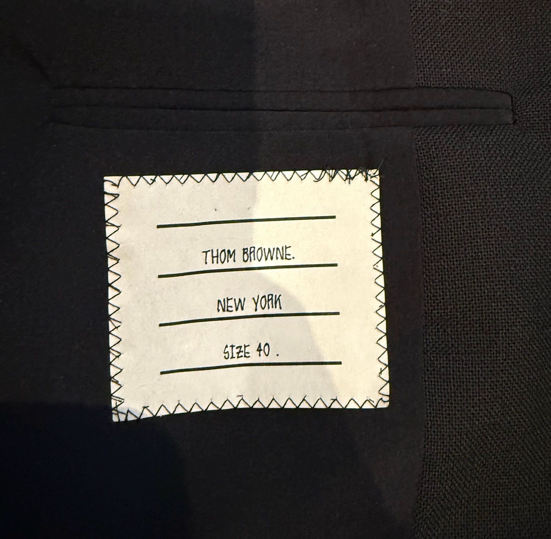 Thom Browne Thom Browne Women's Classic Black Piping Wool Suit Size S / US 4 / IT 40 - 4 Thumbnail