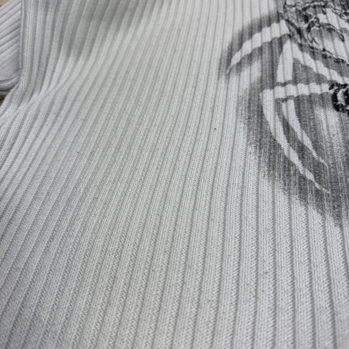 Japanese Brand Japanese Scorpion print 3D Knit White y2k tribal swag drip Size US L / EU 52-54 / 3 - 7 Thumbnail