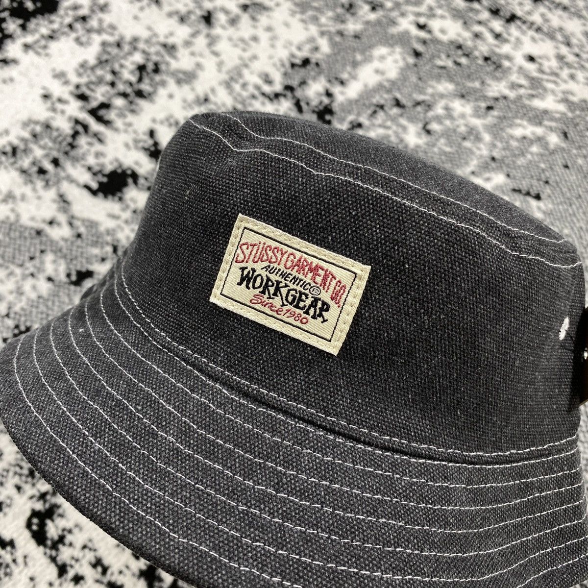 Other STUSSY BUCKET HAT WORKGEAR BLACK Size ONE SIZE - 2 Thumbnail