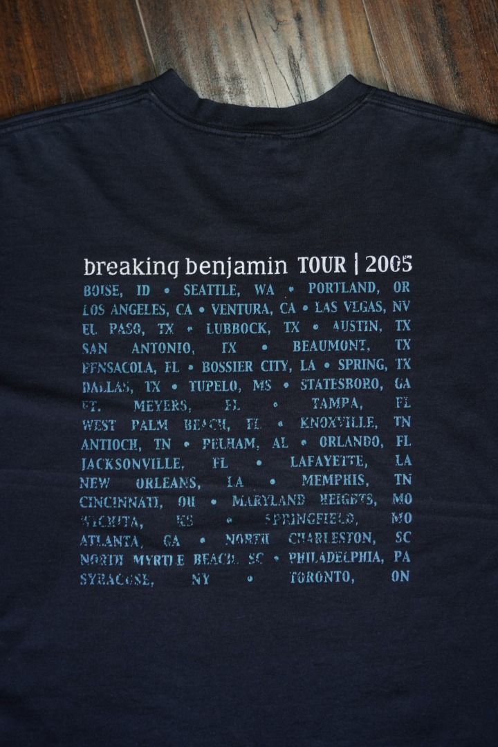 Vintage Vintage Breaking Benjamin Tour 2005 T-shirt - L Size US L / EU 52-54 / 3 - 3 Thumbnail