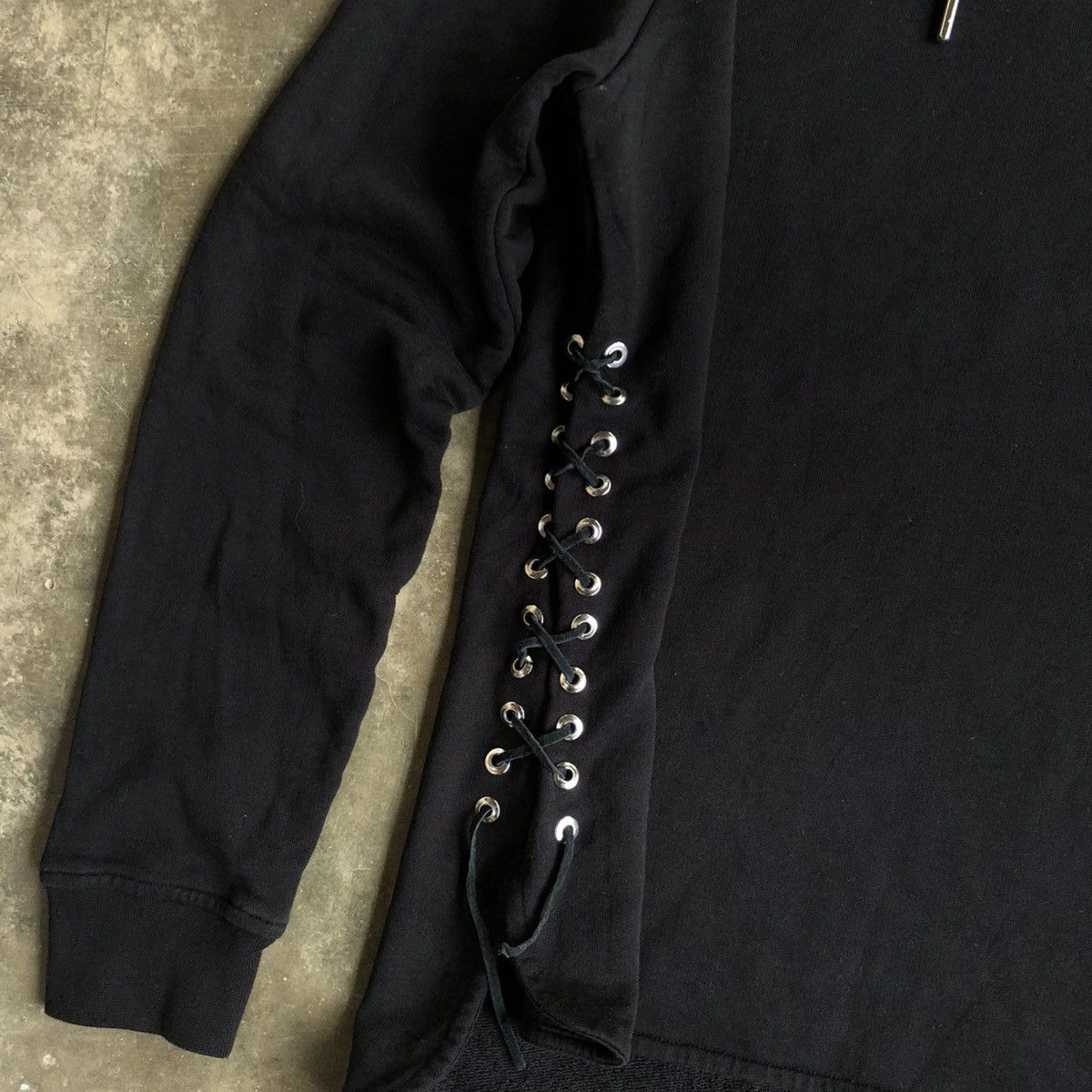 20471120 2000s Les Hommes Grunge Gothic Punk Style Hoodie Black Size US L / EU 52-54 / 3 - 6 Thumbnail