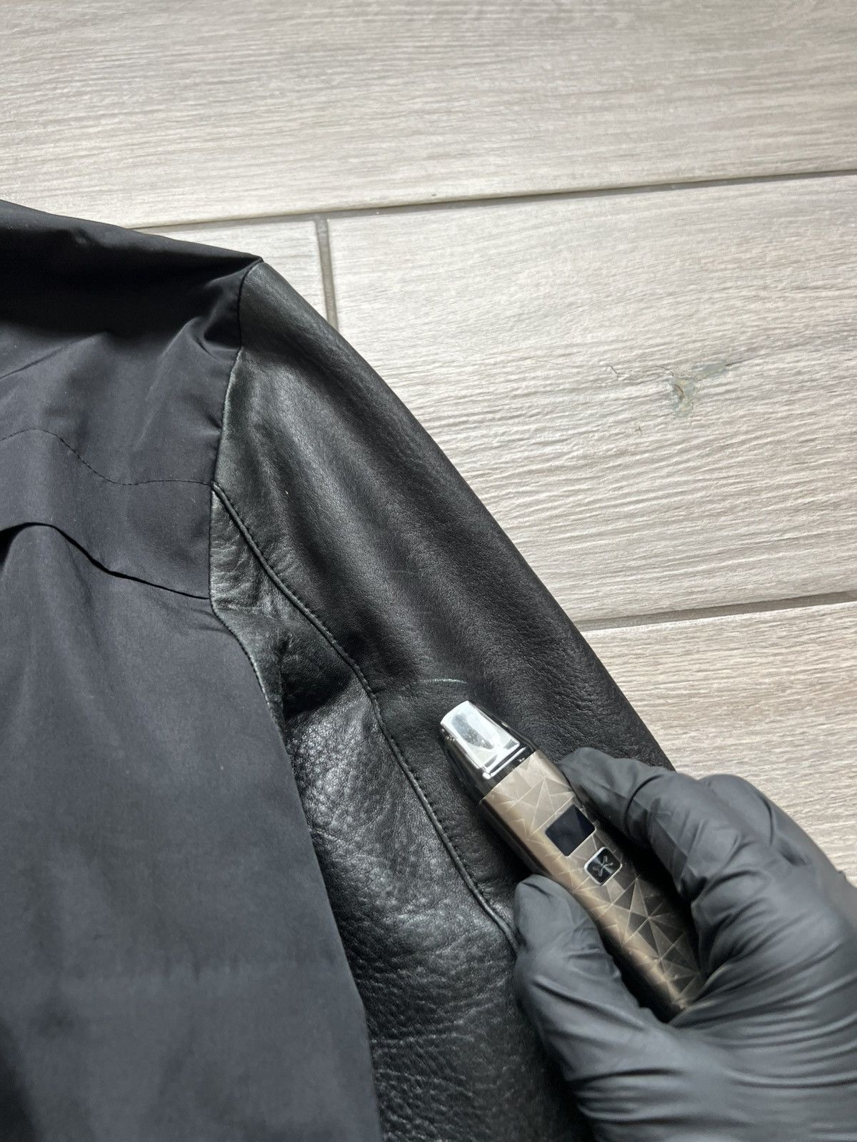 Gucci Gucci Bomber Jacket Leather Sleeve Rare Old Money Size US L / EU 52-54 / 3 - 20 Thumbnail