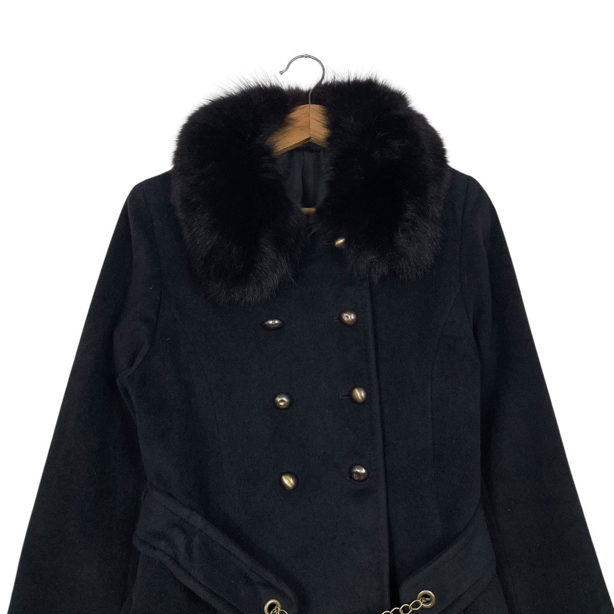 Comme Ca Ism Comme Ca Ism Black Double Breasted Women Coat Size S / US 4 / IT 40 - 2 Thumbnail