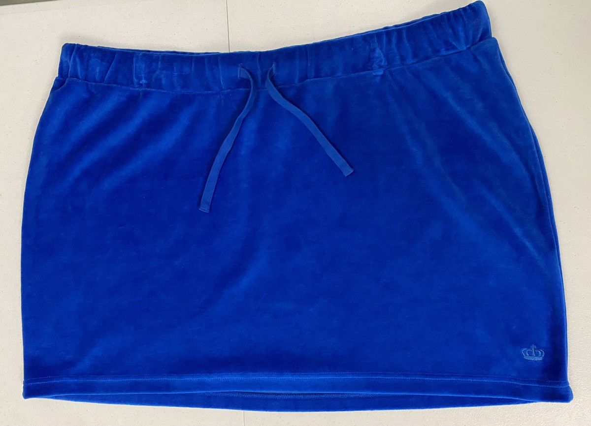 Juicy Couture Juice couture Y2K regal velour royal blue skater skirt 3XL Size 42" / US 20 - 1 Thumbnail