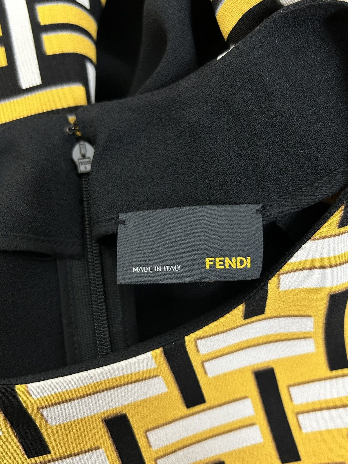 Fendi Fendi 2014 Resort Collection Silk Midi Dress Size M / US 6-8 / IT 42-44 - 11 Thumbnail