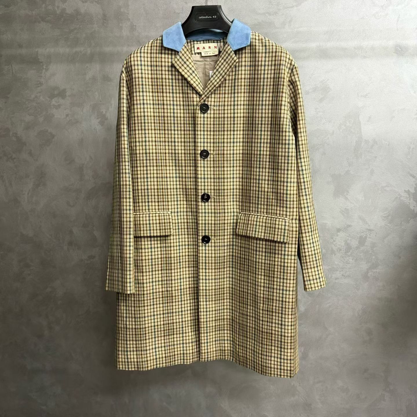 Marni Marni Brown Plaid Single-Breasted Coat Size XS / US 0-2 / IT 36-38 - 1 Thumbnail