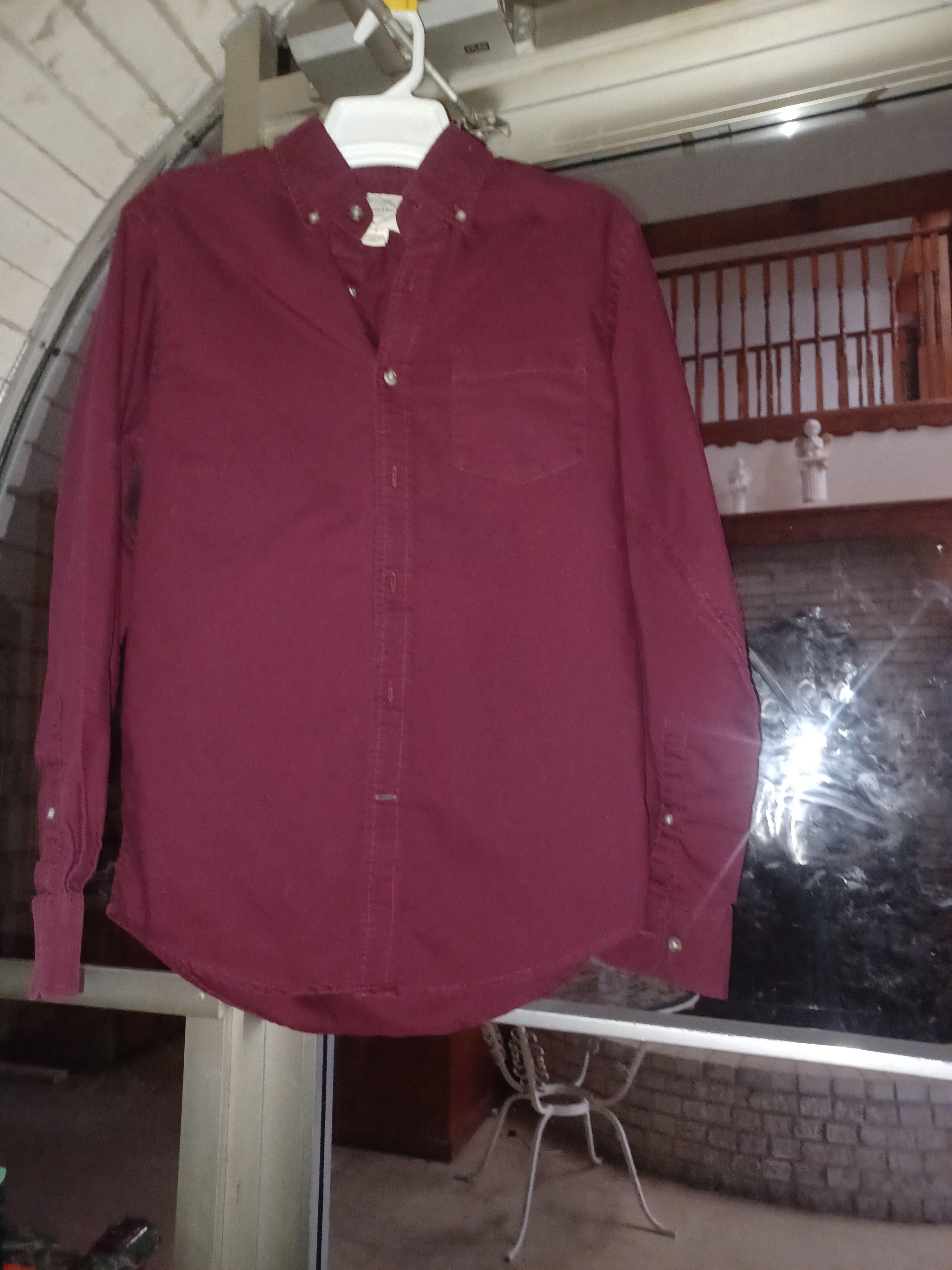 St. Johns Bay St. John's Bay Men's Button-Up Dress Shirt Small Maroon Size US S / EU 44-46 / 1 - 1 Thumbnail