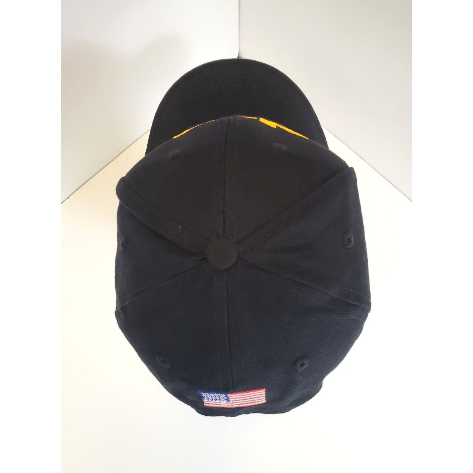 Vintage NRA Hunting Baseball Cap Adjustable Black Yellow Script USA Flag Outdoor Mens Size ONE SIZE - 7 Thumbnail