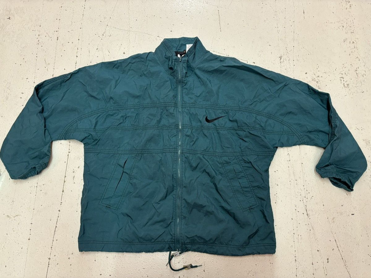 Nike × Vintage ***FINAL DROP***RARE 90s NIKE NYLON WINDBREAKER L Size US L / EU 52-54 / 3 - 1 Thumbnail