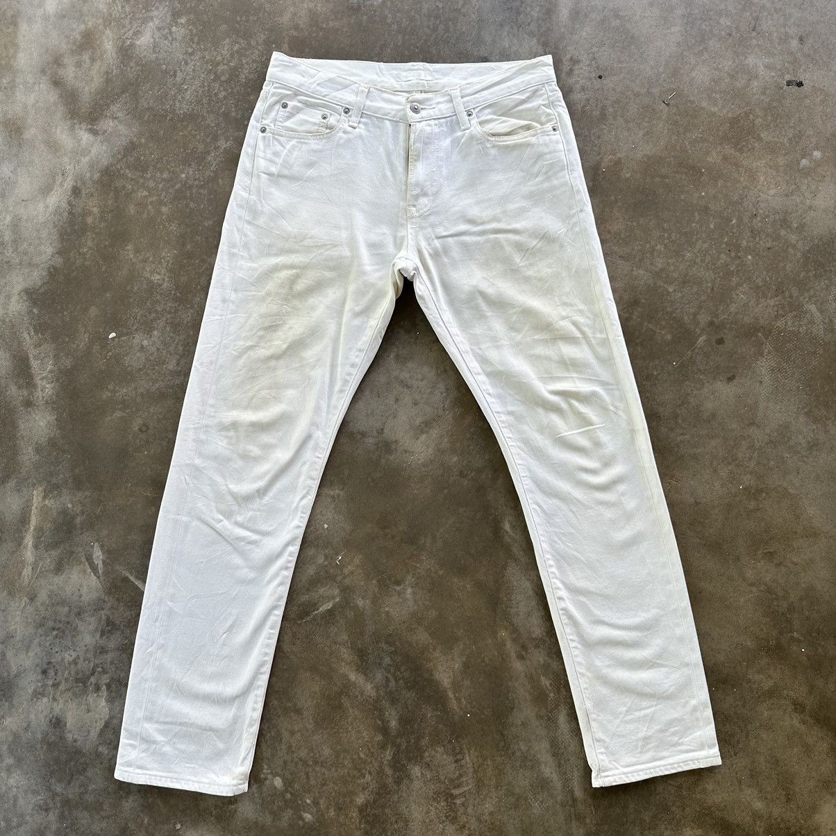 Japanese Brand × Vintage Vintage Uniqlo White Yellowish Casual Trousers Pant Size US 32 / EU 48 - 1 Thumbnail