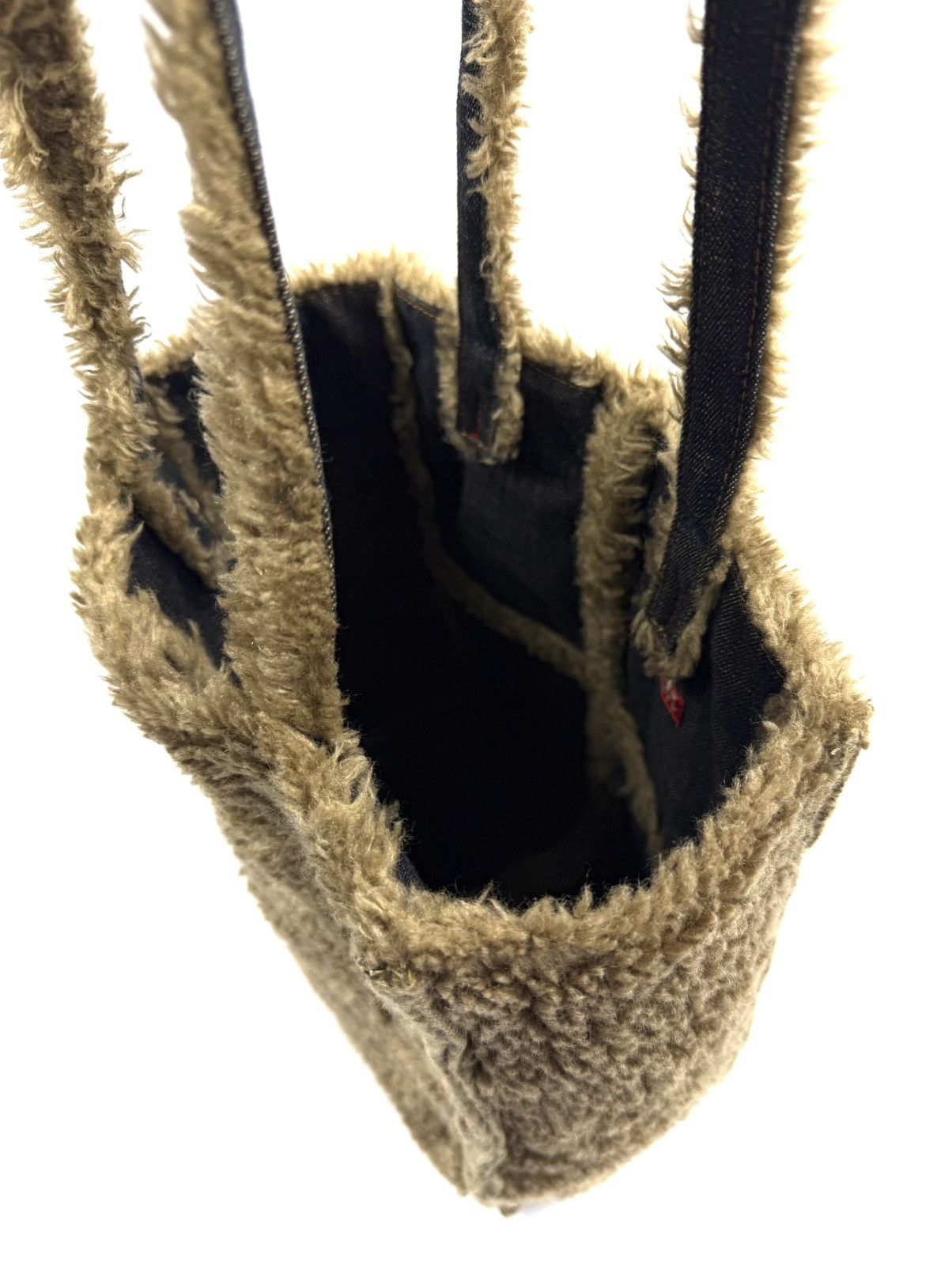 Miss Sixty Miss Sixty Y2K Denim Fur Shoulder Bag Archive Rare McBling Size ONE SIZE - 10 Thumbnail