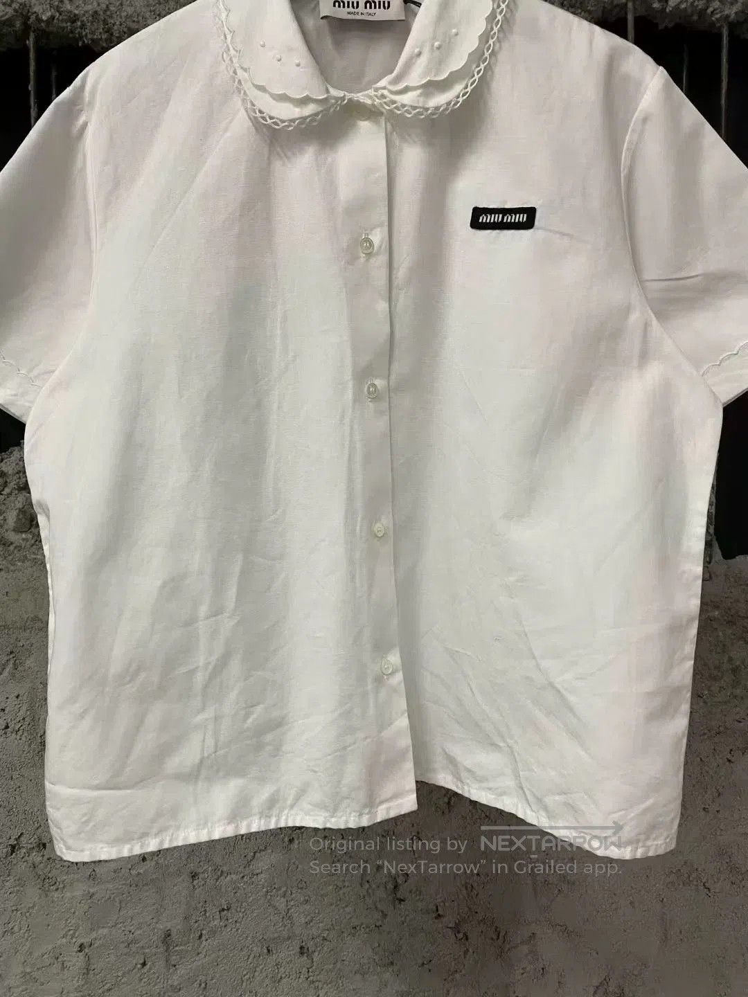 Miu Miu miumiu white doll collar shirt. Size M / US 6-8 / IT 42-44 - 4 Thumbnail