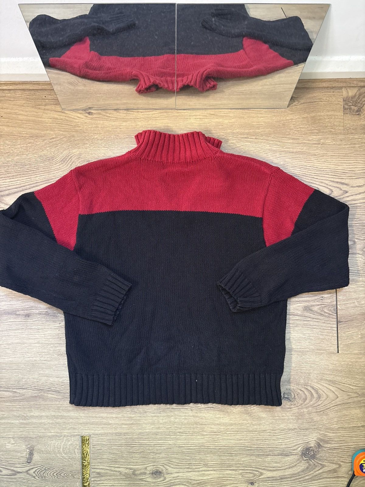 Polo Ralph Lauren Polo Ralph Lauren Red Chunky Knit Sweater - Size L Size US L / EU 52-54 / 3 - 7 Thumbnail