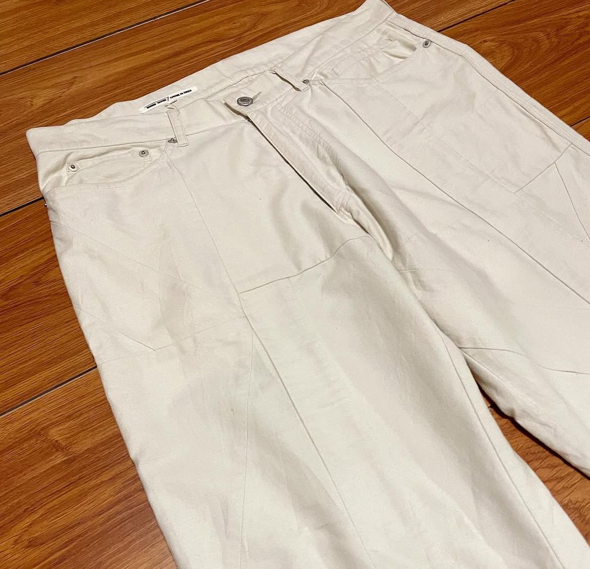 Issey Miyake 2000s Maiden Voyage Cabane de Zucca Ecru Patchwork Work Size US 34 / EU 50 - 2 Thumbnail