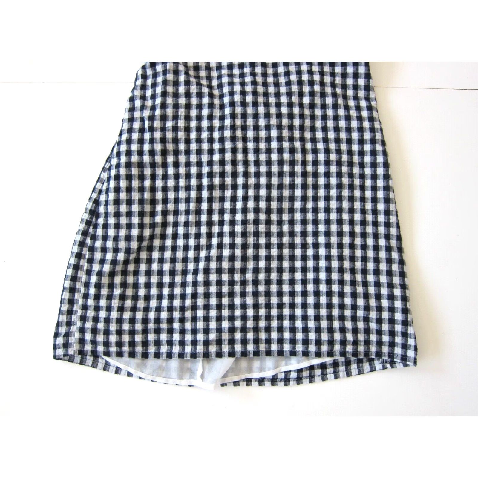 American Eagle Outfitters VINTAGE American Eagle Outfitters Cotton Linen Blue White Plaid Spaghetti Strap Tunic Slip Dress M Size M / US 6-8 / IT 42-44 - 8 Thumbnail