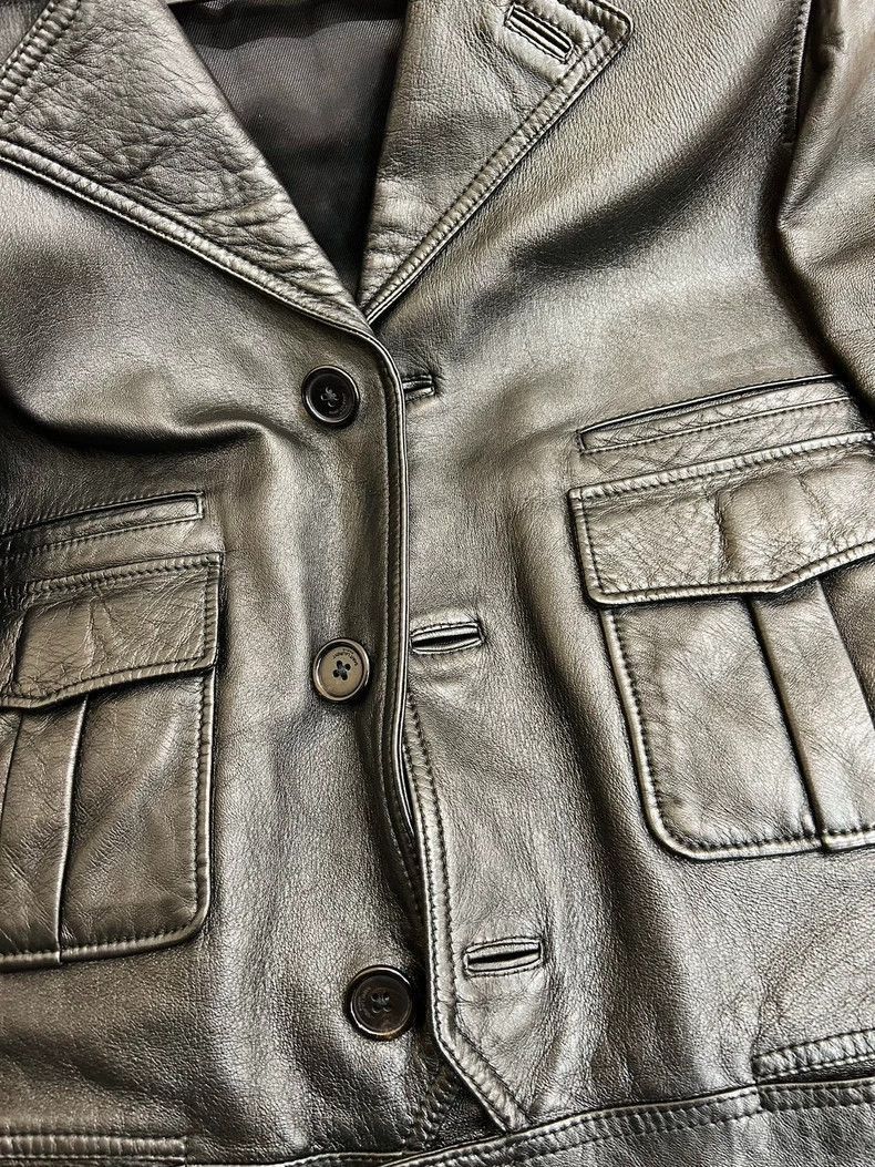 Saint Laurent Paris Saint Laurent Paris Classic Saint Laurent Leather Jacket f Size US XL / EU 56 / 4 - 5 Thumbnail