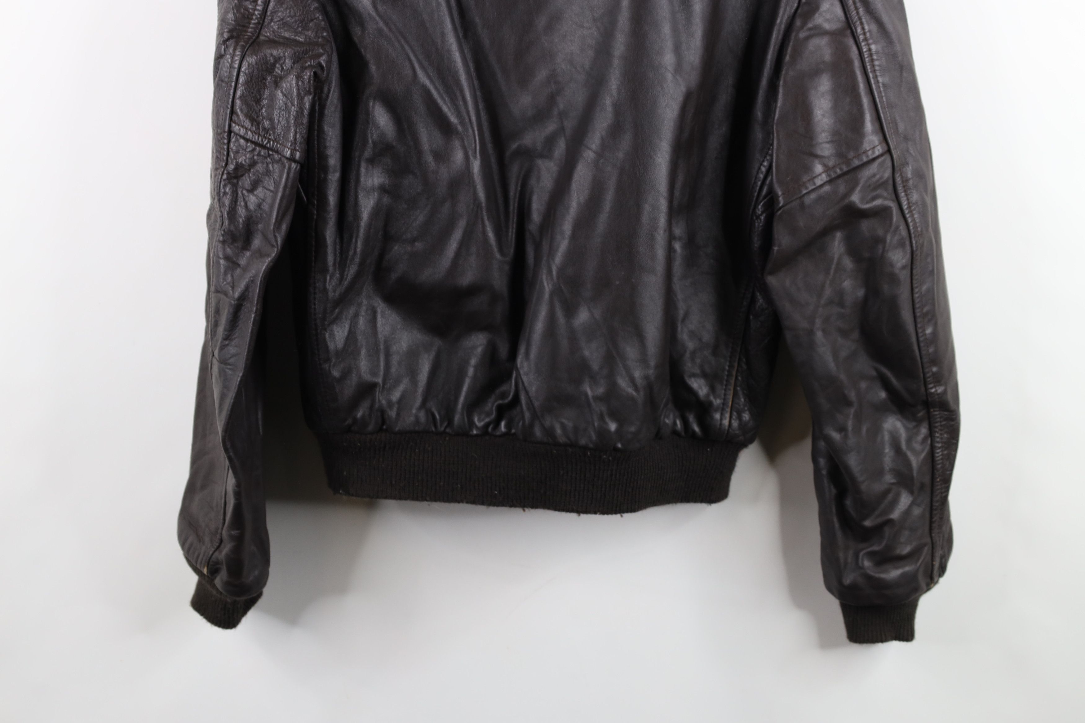 Cooper × Vintage Vintage 60s 70s Cooper Leather Flight Bomber Jacket USA Size US L / EU 52-54 / 3 - 15 Thumbnail
