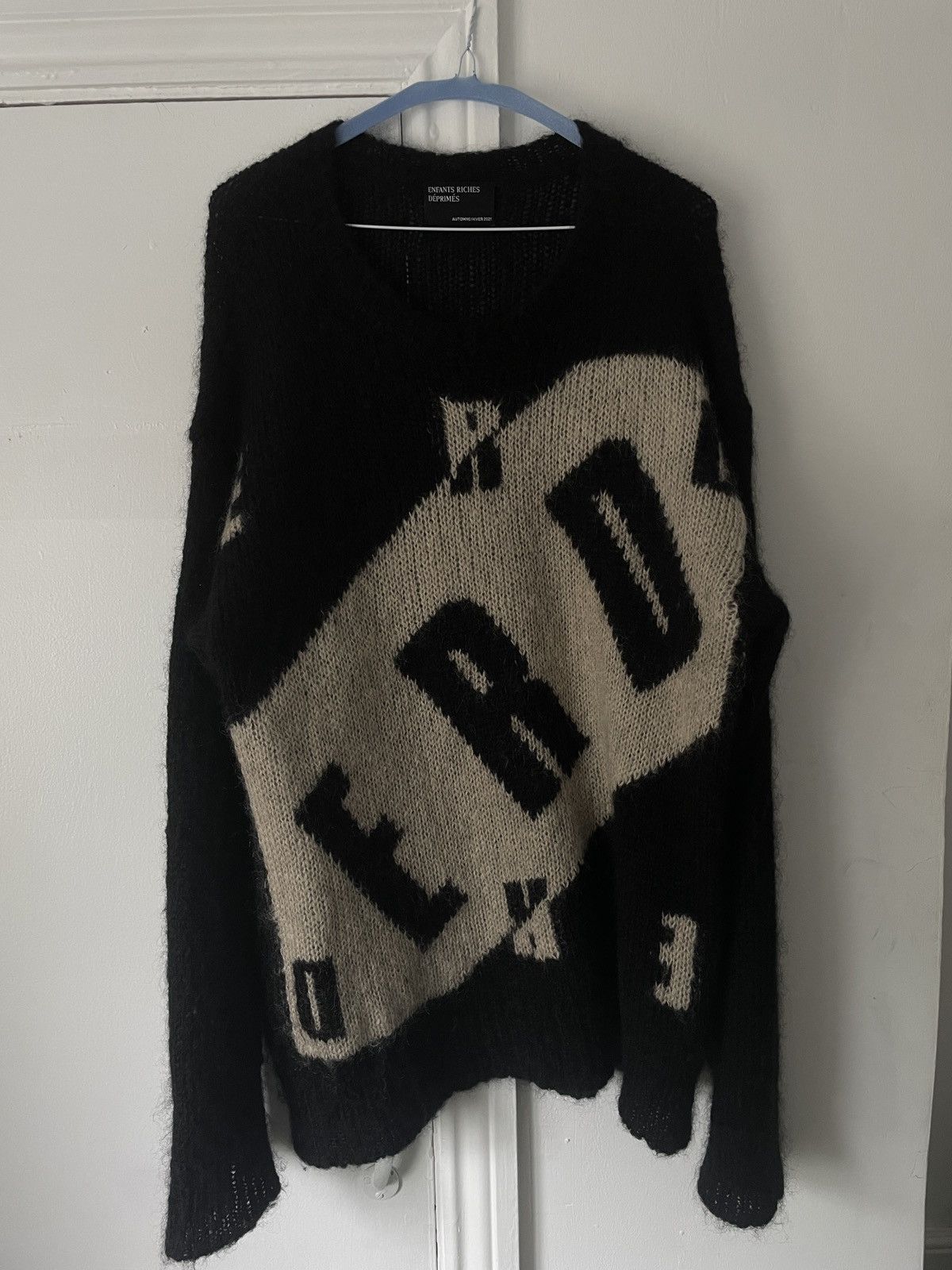 Enfants Riches Deprimes ERD TV logo Mohair sweater | Grailed