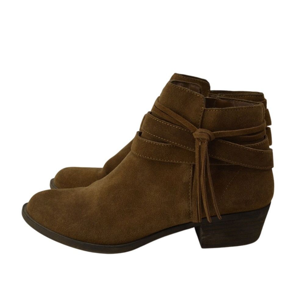 Other Kensie Glence Booties Sz 9 Leather Tassle Brown Suede Ankle Size US 9 / IT 39 - 1 Thumbnail