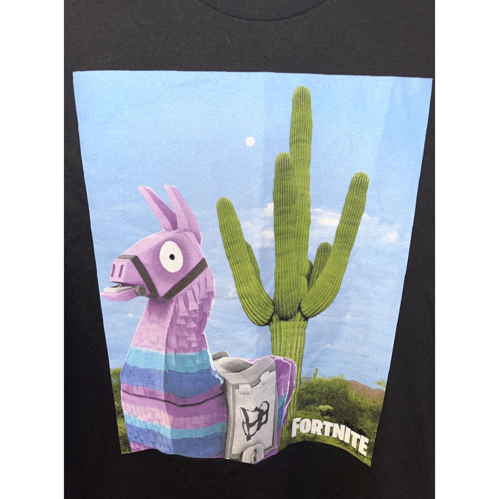 Vintage Fortnite T-Shirt Men Large Black Crew Neck Logo Graphic Video Games NWT Size US L / EU 52-54 / 3 - 2 Thumbnail
