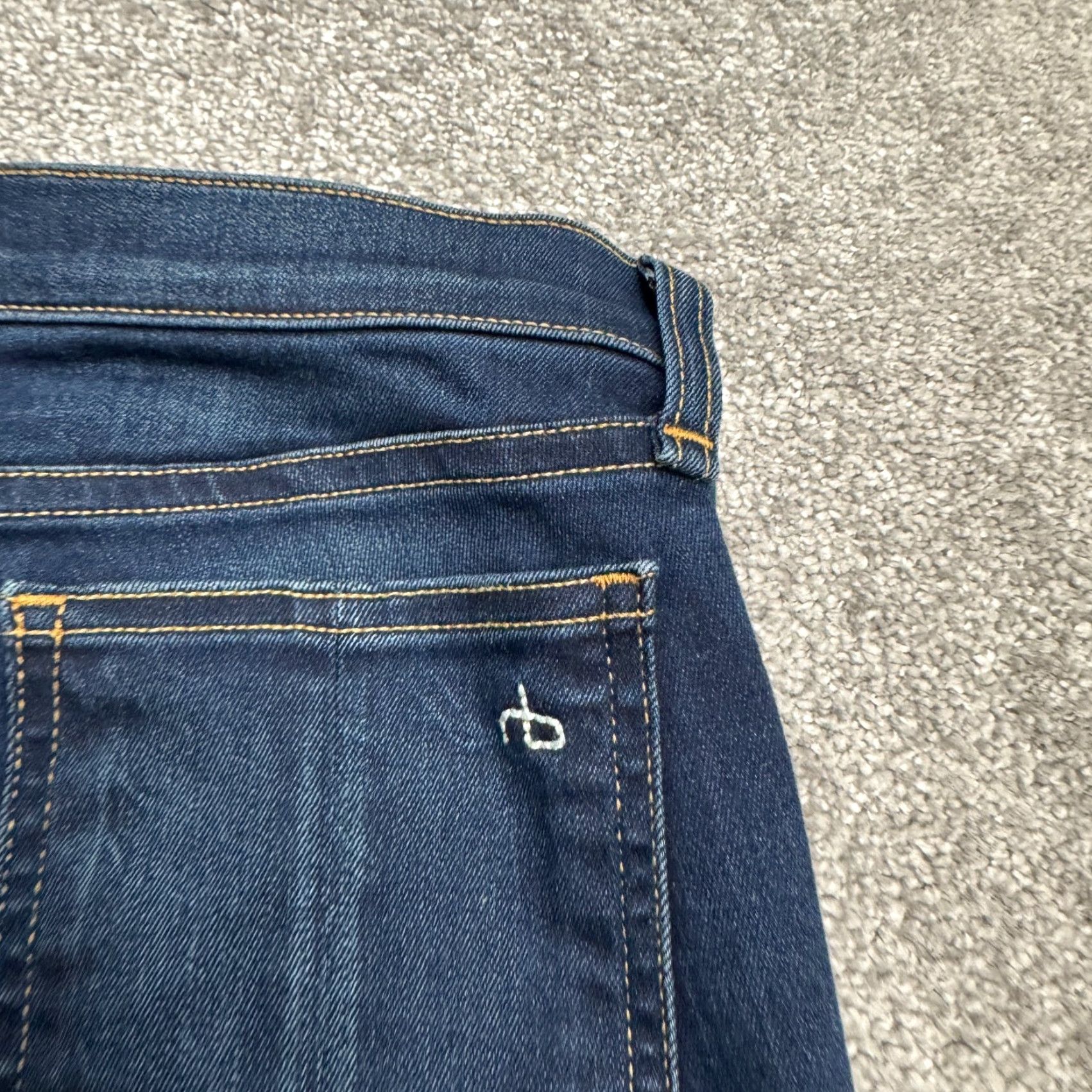 Rag & Bone VINTAGE Rag & Bone Skinny Denim Jeans Womens 26 Blue Dark Wash Streetwear Casual 90s Girls Size 26" / US 2 / IT 38 - 5 Thumbnail