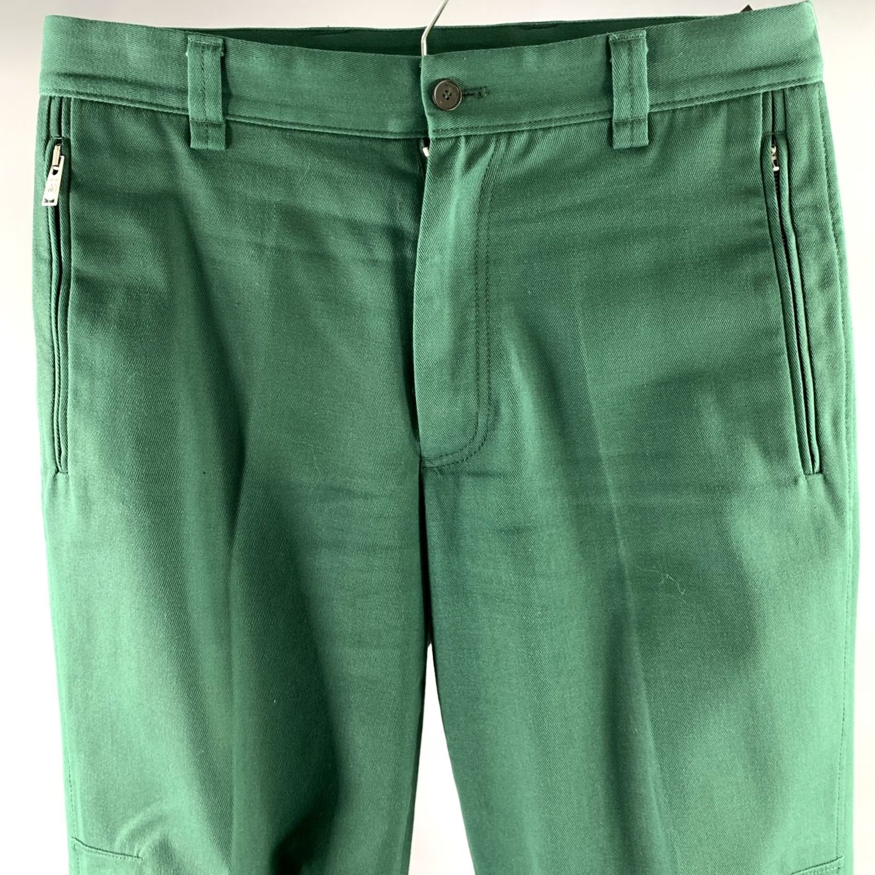 Lanvin LANVIN Size 30 Green Cotton Blend Zip Fly Casual Pants Size US 30 / EU 46 - 2 Thumbnail