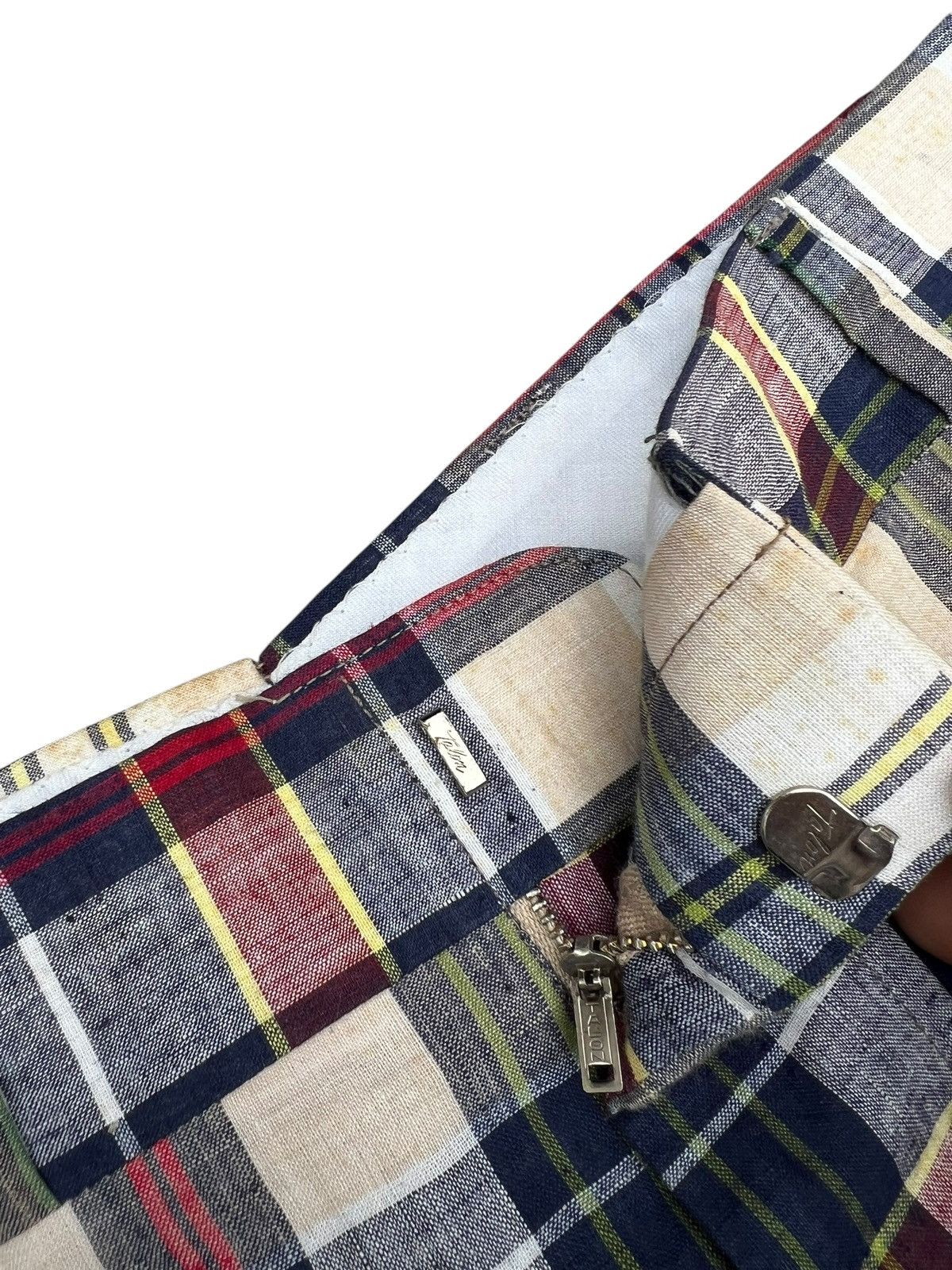 Corbin 60s 70s Hand Woven India Madras by Corbin Talon Zip Trouser Size US 36 / EU 52 - 5 Thumbnail