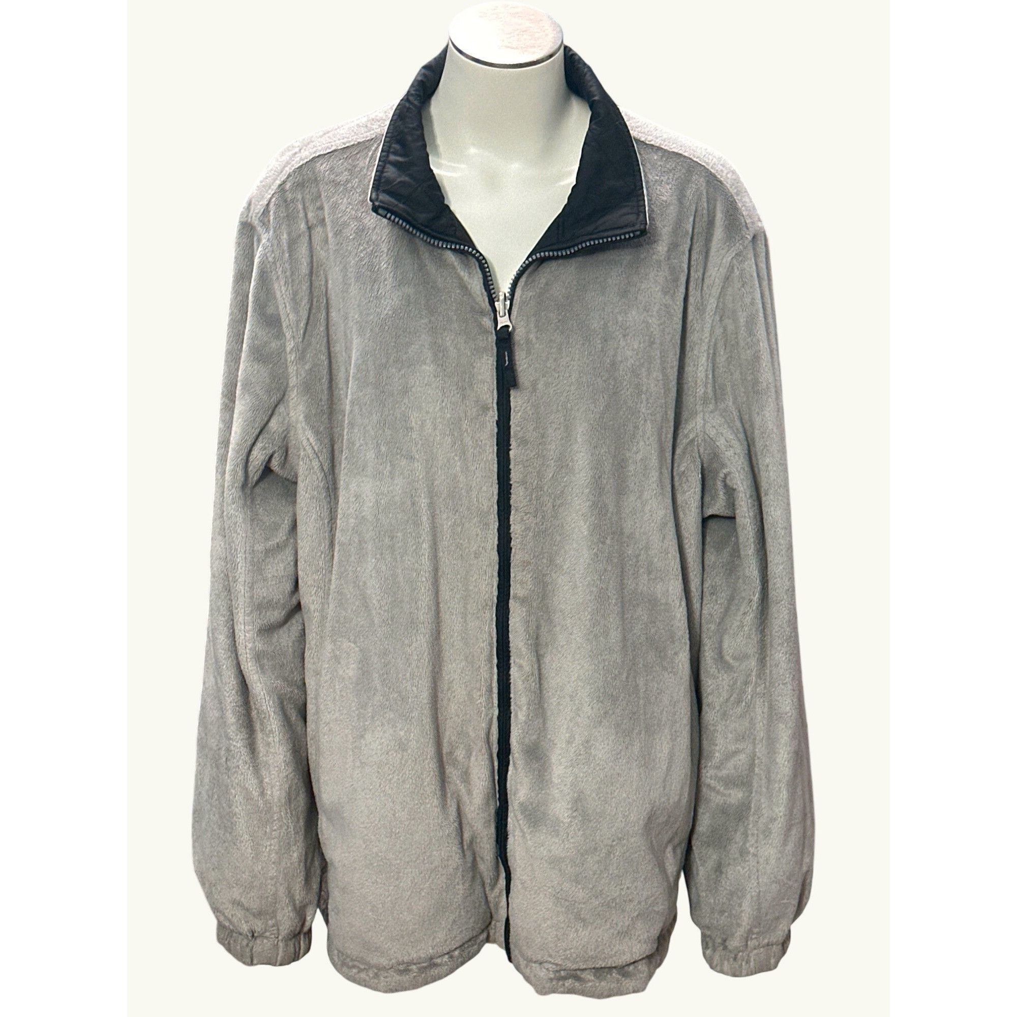 Other Reversible Quilted & Faux Suede Jacket With Zipper & Elastic Size US L / EU 52-54 / 3 - 1 Thumbnail