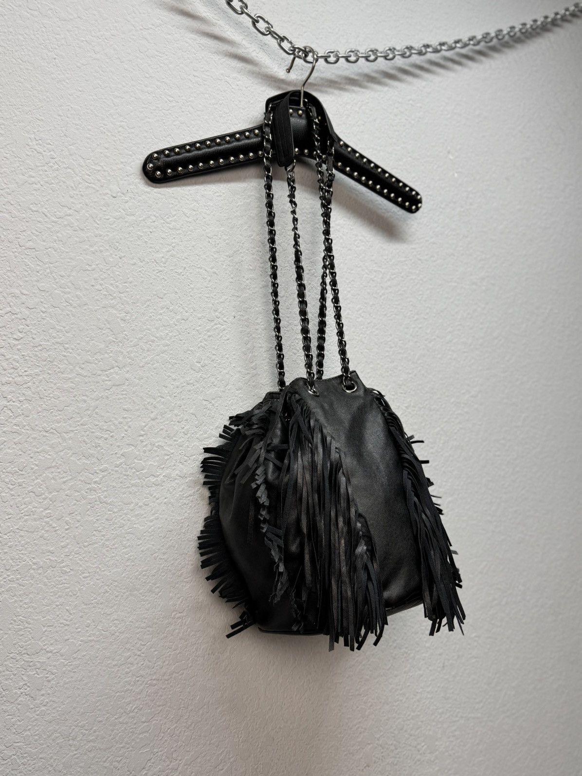 Diesel × Tornado Mart messenger sling bag canvas leather handmade gothic opium Size ONE SIZE - 7 Thumbnail