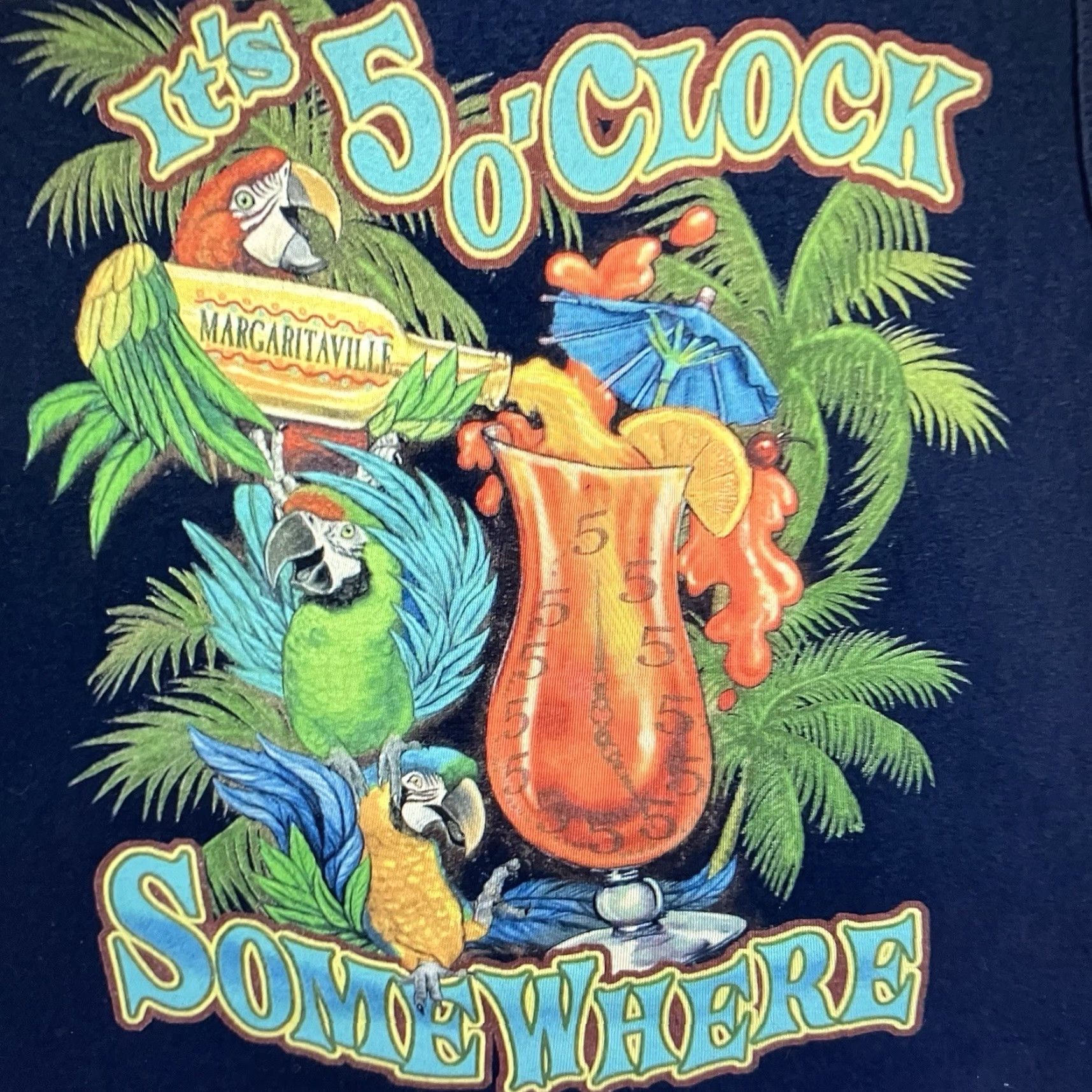 Vintage VINTAGE Margaritaville Tank Top Shirt Adult Medium Blue Graphic Print 2000s Beach Music Men's Size US M / EU 48-50 / 2 - 2 Thumbnail