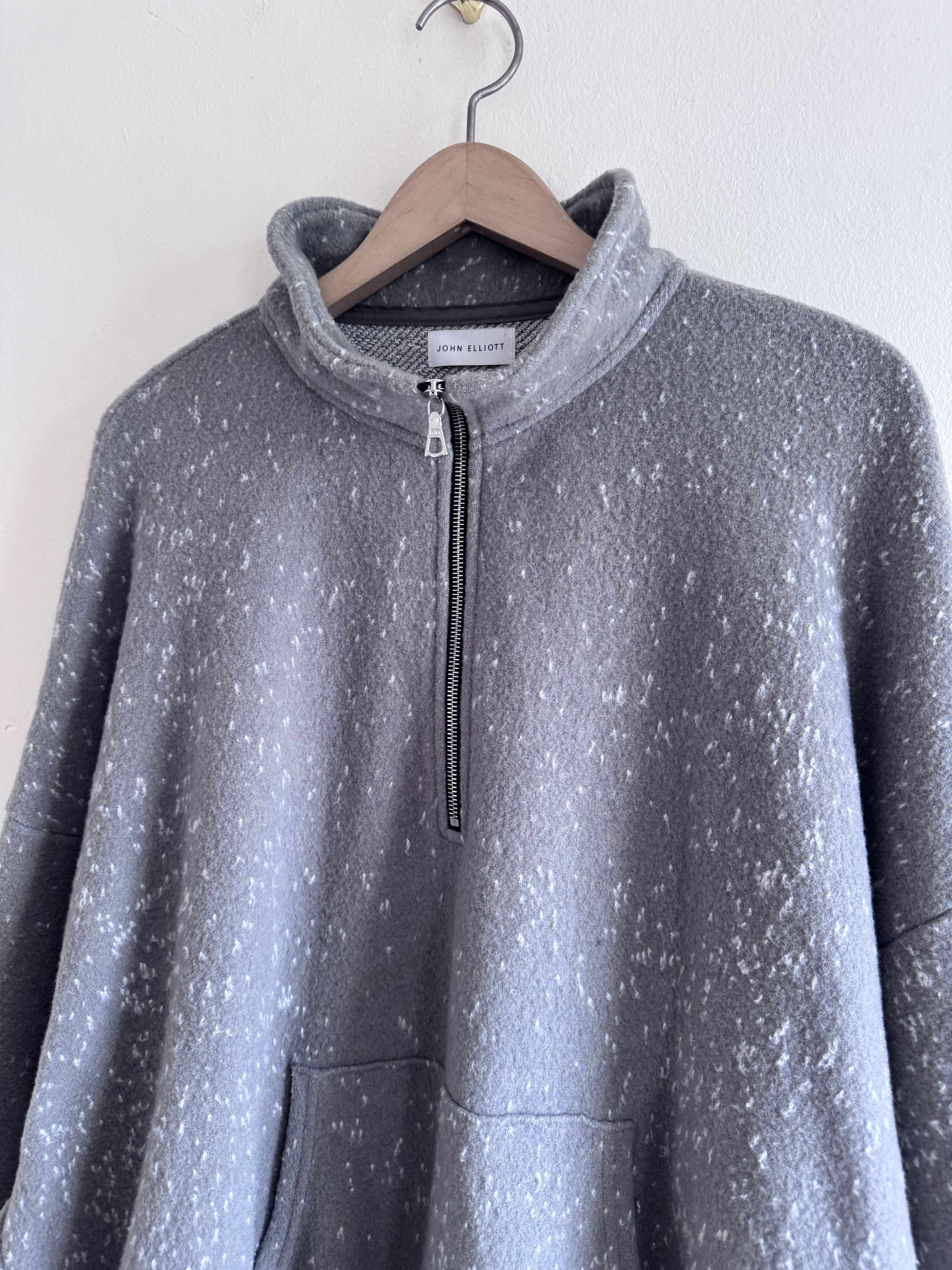 John Elliott John Elliott Spec Wool 1/4 Zip Pullover Moss Grey Size 4 USA Size US XL / EU 56 / 4 - 2 Thumbnail