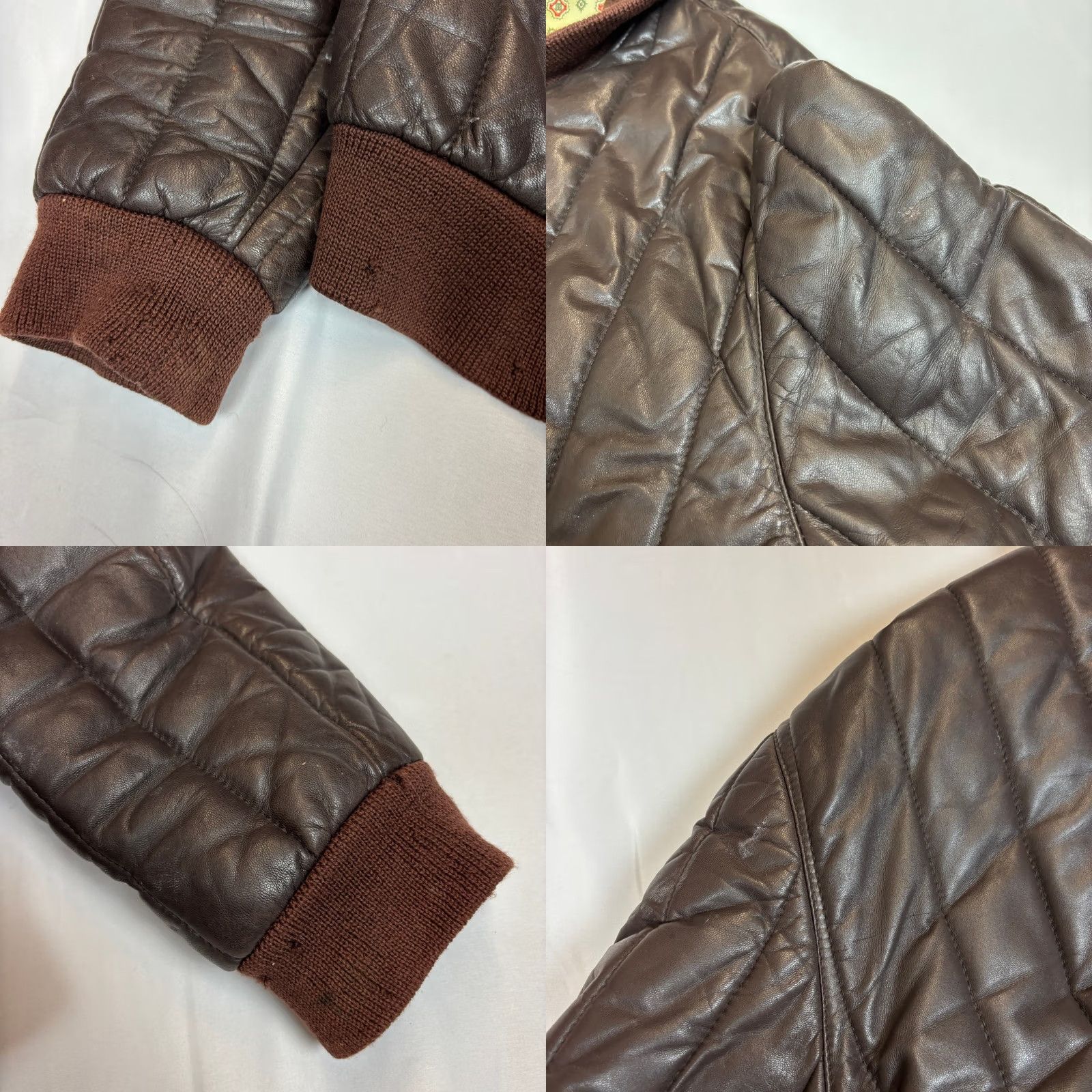 Valentino Vintage Valentino Pelle Quilted Lambskin Leather Bomber Jacket XL Men's Size US XL / EU 56 / 4 - 9 Thumbnail
