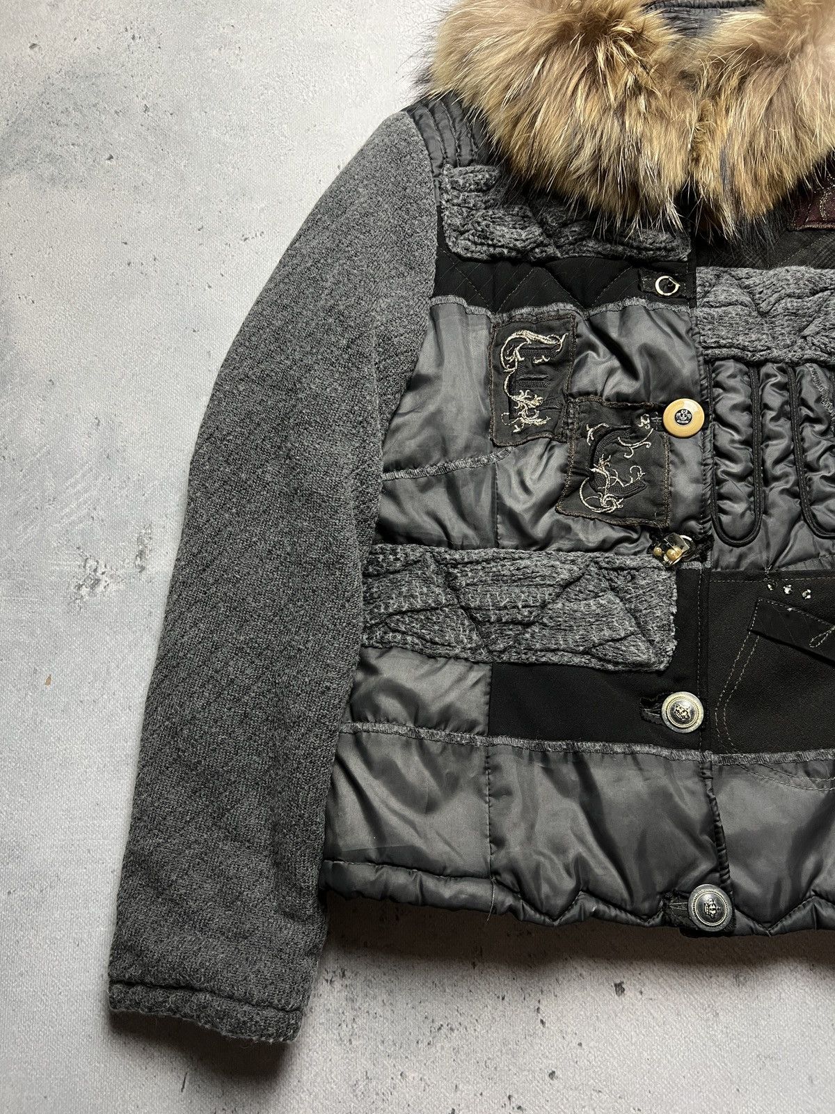 Elisa Cavaletti Elisa Cavaletti Made in Italy Premium Patchwork Jacket y2k Size M / US 6-8 / IT 42-44 - 8 Thumbnail