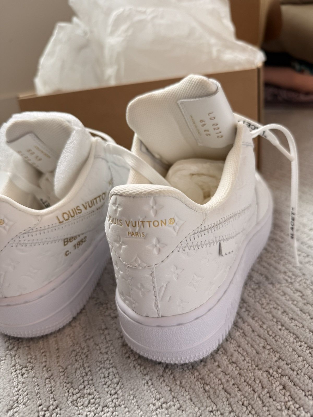 Louis Vuitton Louis Vuitton Nike Air Force 1 Low Size US 6.5 / EU 39-40 - 12 Thumbnail
