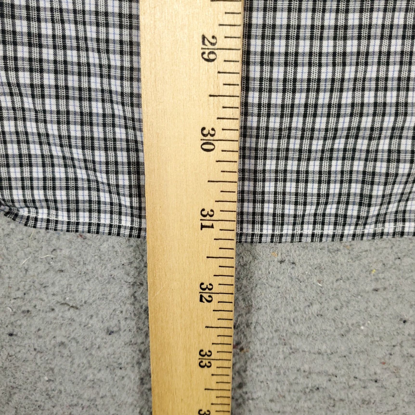 Ralph Lauren Ralph Lauren Dress Shirt Mens 16.5 Gray Blue Plaid Long Sleeve Button-Down Regular Fit Classic Size 42R - 4 Thumbnail