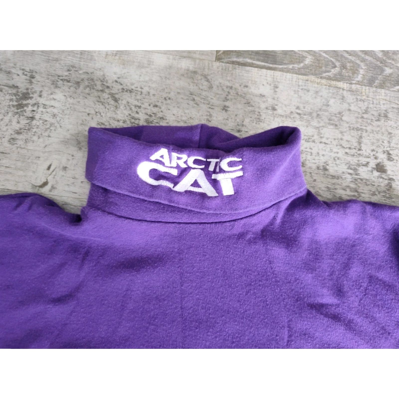Vintage VINTAGE Arctic Cat Turtleneck Shirt Long Sleeve Unisex Adults Small Purple 90s Winter Cozy Made in USA Size US S / EU 44-46 / 1 - 2 Thumbnail